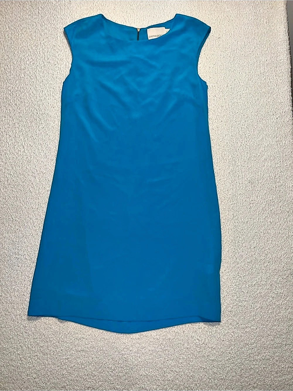 Cynthia Rowley Silk Mini Dress in Blue Size 6 Like New